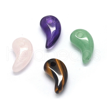 Natural Mixed Stone Pendants G-O175-33-1