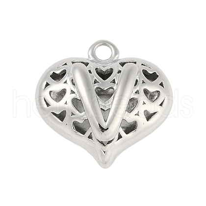 Hollow Brass Pendants for Valentine's Day KK-M289-03V-P-1