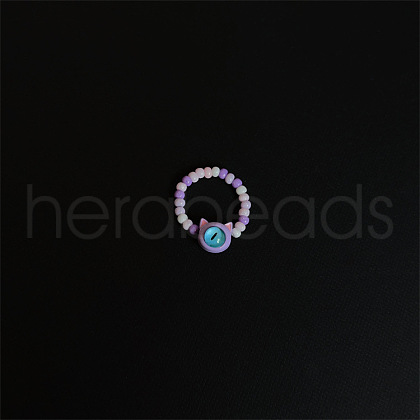 Glass Finger Rings for Women Girls FS-WG674B1-04-1