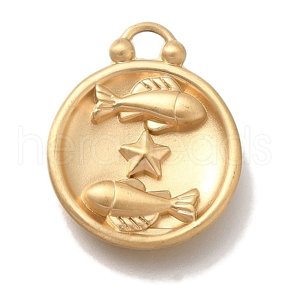 PVD Vacuum Plating 304 Stainless Steel Pendants STAS-S148-30G-12-1