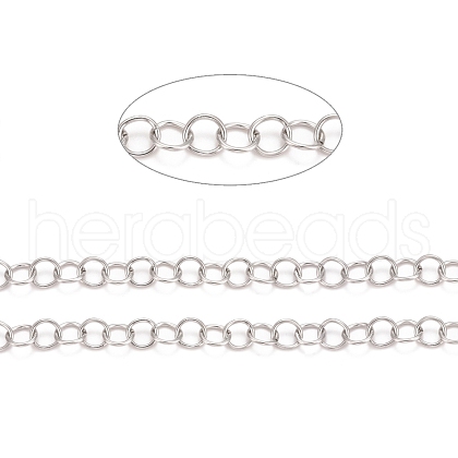 Tarnish Resistant 304 Stainless Steel Rolo Chains CHS-F011-08F-P-1