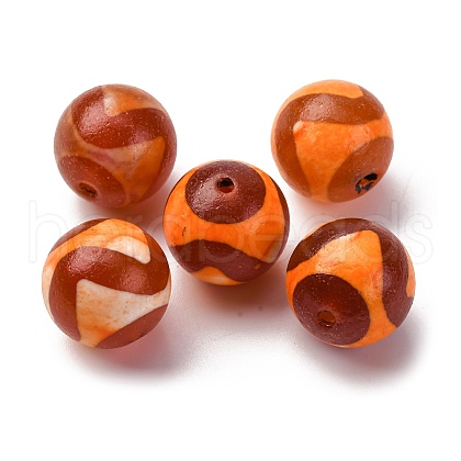 Tibetan Style dZi Beads TDZI-NH0001-D04-01B-1