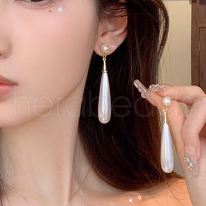 Alloy Plastic Stud Earrings for Women WGC0511-13-1