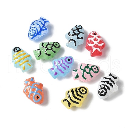 Handmade Lampwork Enamel Beads BLOW-D300-04K-1
