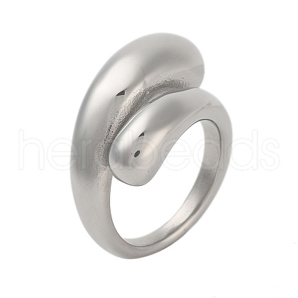Non-Tarnish 304 Stainless Steel Rings for Women RJEW-K270-05B-P-1