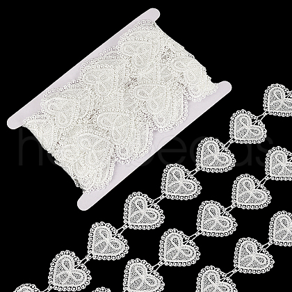 Fingerinspire 7.5 Yards Polyester Lace Trim DIY-FG0006-84B-1