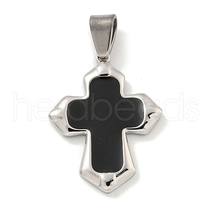 304 Stainless Steel Pendants STAS-C102-07P-01-1