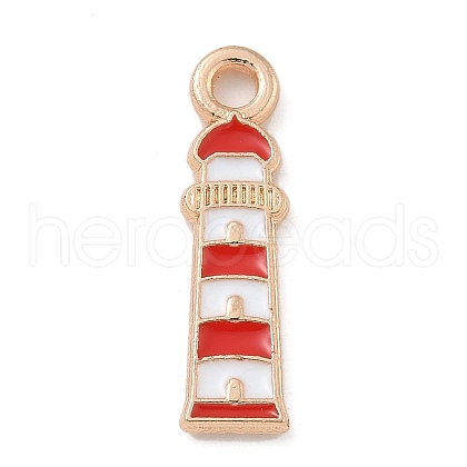 Alloy Enamel Pendants ENAM-A008-15KCG-03-1