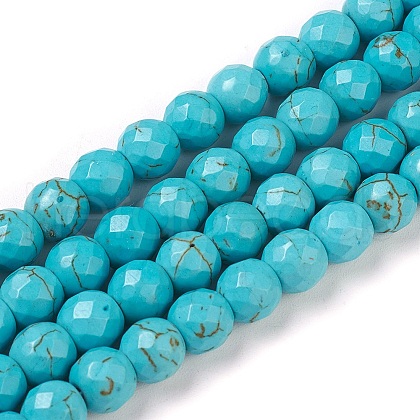 Synthetic Turquoise Beads Strands X-TURQ-L029-02-10mm-1