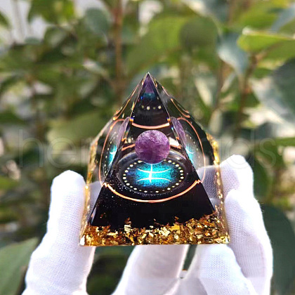 Orgonite Pyramid Resin Energy Generators PW-WG81790-08-1