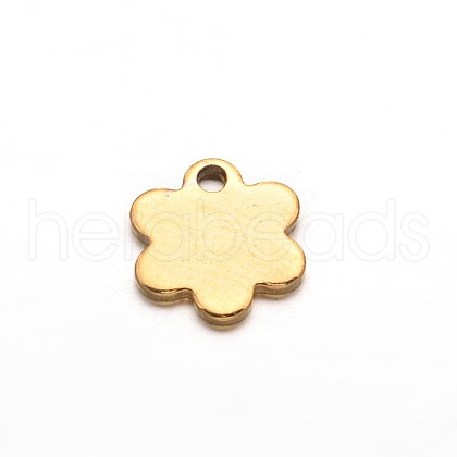 Flower 304 Stainless Steel Charms STAS-M208-04-1