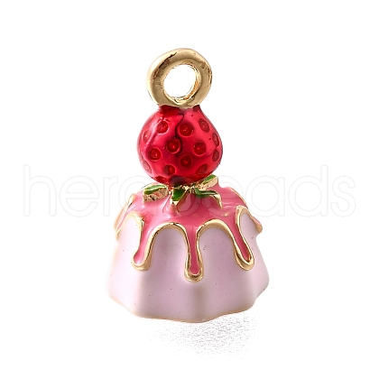 Zinc Alloy Enamel Charms FIND-U029-01G-09-1