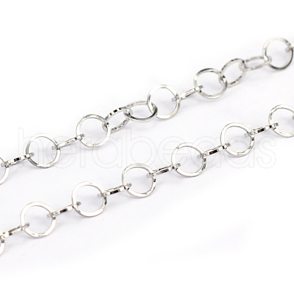 Non-Tarnish 3.28 Feet 304 Stainless Steel Cable Chains X-CHS-L001-95-5mm-1