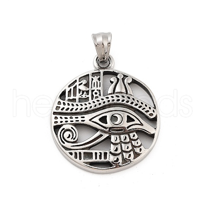 Retro 304 Stainless Steel Pendants STAS-I205-14AS-1
