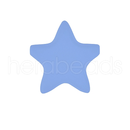 Star Silicone Focal Beads PW-WG37751-22-1