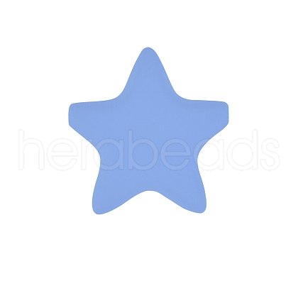 Star Silicone Beads PW-WG37751-22-1