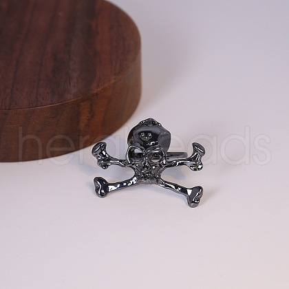 Alloy Skull Finger Rings GU8744-1