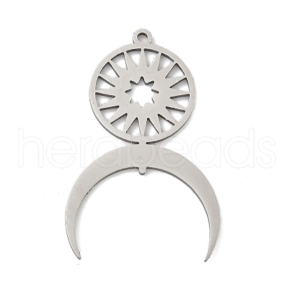 304 Stainless Steel Pendants STAS-S174-29P-1