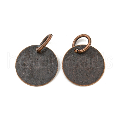 Brass Stamping Blank Tag Charms KK-C3050-R-NF-1