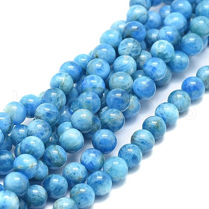 Natural Apatite Beads Strands X1-G-F674-04-6mm-1