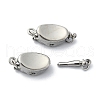 Tarnish Resistant 304 Stainless Steel Box Clasps STAS-Z066-05P-03-1