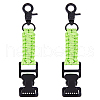 SUPERFINDINGS 2Pcs Polyester Fiber & Iron Braided Clamp AJEW-FH0005-39C-1