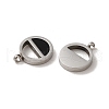 304 Stainless Steel Enamel Charms STAS-L022-334P-2