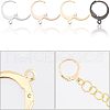 Unicraftale 40Pcs 4 Colors 304 Stainless Steel Leverback Earring Findings STAS-UN0029-67-4