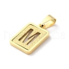 304 Stainless Steel Alphabet Pendants STAS-S152-01G-M-2