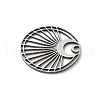 304 Stainless Steel Filigree Pendants STAS-K298-06P-2