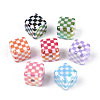 UV Plating Opaque Acrylic Beads OACR-T028-71-1