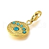 304 Stainless Steel Micro Pave Rhinestonea Pendants STAS-K263-78G-2