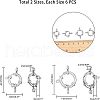 Unicraftale 304 Stainless Steel Smooth Surface Spring Ring Clasps STAS-UN0001-02P-5
