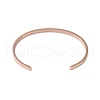 Adjustable 304 Stainless Steel Open Cuff Bangles for Women BJEW-R314-01-3