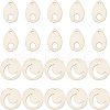  20Pcs 2 Style Wood Plywood Embroidery Floss Organizer FIND-NB0002-25-1