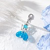 Angel Glass Pendant Decorations HJEW-MZ00260-05-1