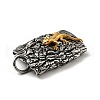 304 Stainless Steel Big Pendants STAS-E058-03AS-3