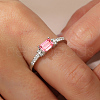 Simple Stylish S925 Sterling Silver Micro Pave Cubic Zirconia Rings for Women TG6713-3-5