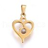 304 Stainless Steel Pendants STAS-P216-75G-2