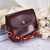 Givenny-EU 2Pcs 2 Colors Acrylic Curb Chain Bag Strap FIND-GN0001-29-14