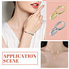 CHGCRAFT 4Pcs 2 Colors Brass Spring Gate Rings KK-CA0002-72-7