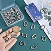 SUNNYCLUE 30Pcs Zinc Alloy Spring Gate Rings FIND-SC0010-83B-3