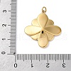 316 Stainless Steel Rhinestone Pendants STAS-K258-39B-G-3