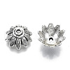 Tibetan Style Alloy Bead Caps TIBEP-S319-104AS-RS-1