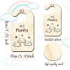 Wood Baby Closet Size Dividers AJEW-WH0352-003-2
