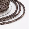 Eco-Friendly Braided Leather Cord OCOR-L035-3mm-E05-3