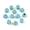 Plating Acrylic Beads OACR-N140-01F-X-1