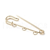 Rack Plating Iron Brooch Findings FIND-D036-03KCG-01-2