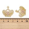 Brass Micro Pave Cubic Zirconia Pendants KK-S526-09G-A-3
