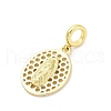 Brass Virgin Mary European Dangle Charms KK-D325-26G-01-2
